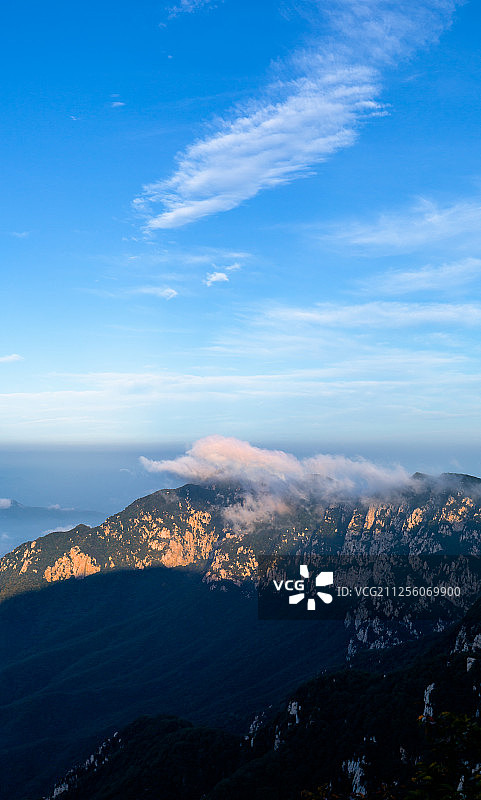 嵩山景区 嵩山峻极峰日出云海图片素材