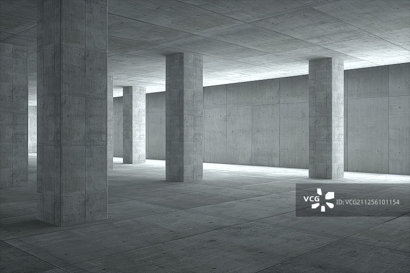 3D现代简混泥土背景空间图片素材