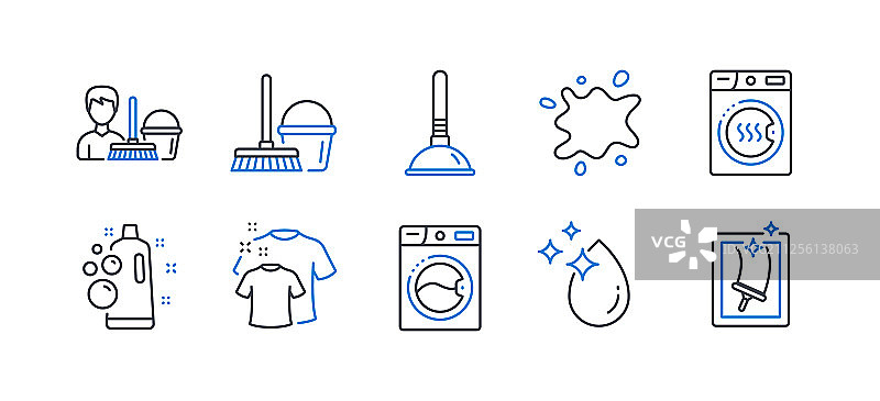 清洁图标，如烘干机图片素材
