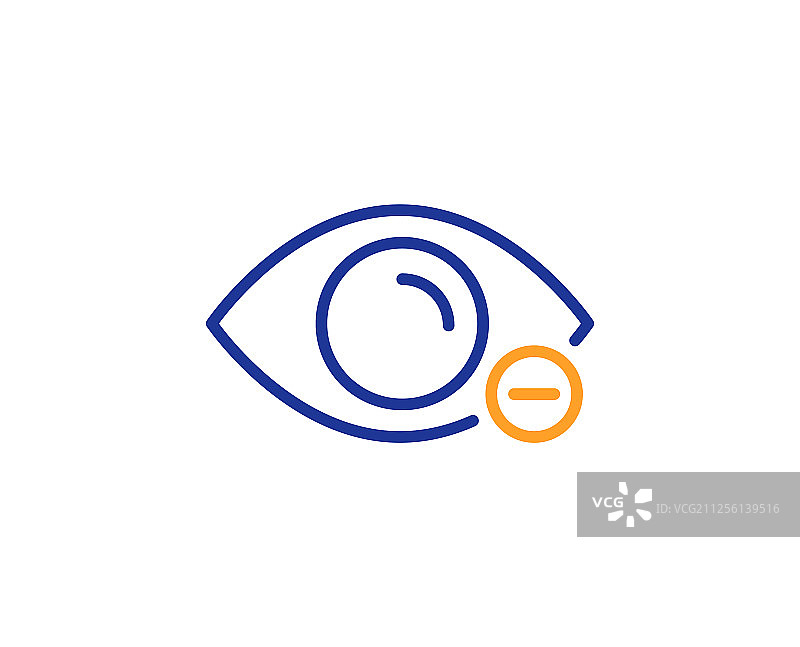 近视线条图标图片素材