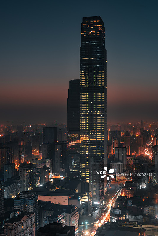 长沙城市天际线图片素材