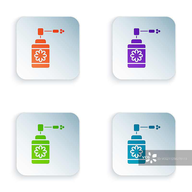 彩色医用喷雾瓶图片素材