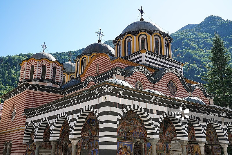 保加利亚里拉修道院教堂图片素材