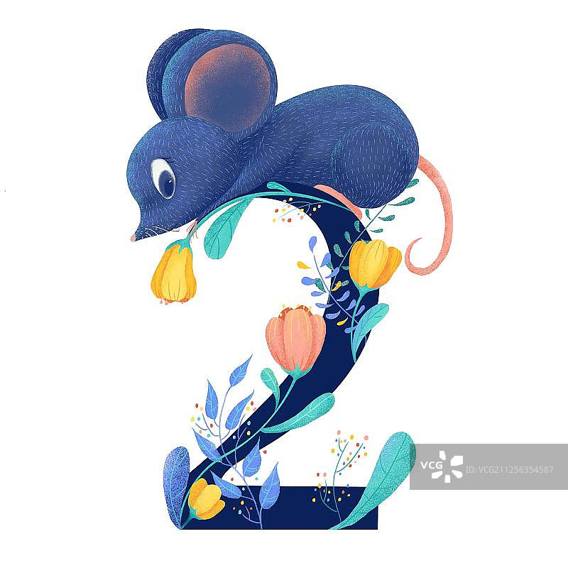 鼠与数字图片素材