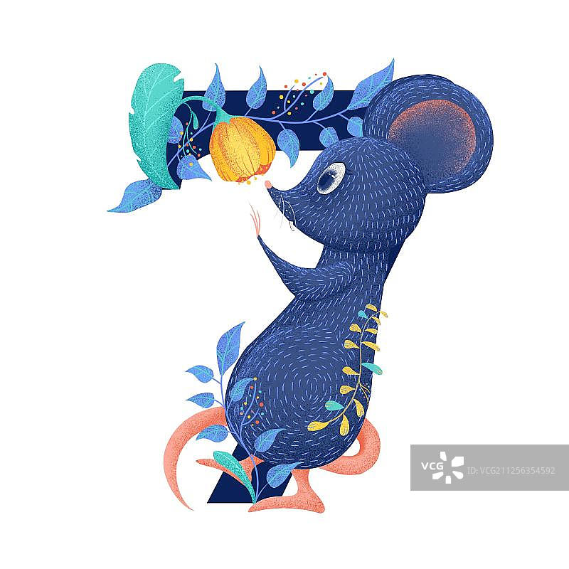 鼠与数字图片素材