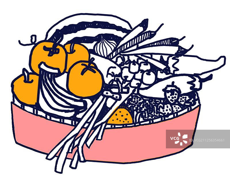 蔬果漫画图片素材