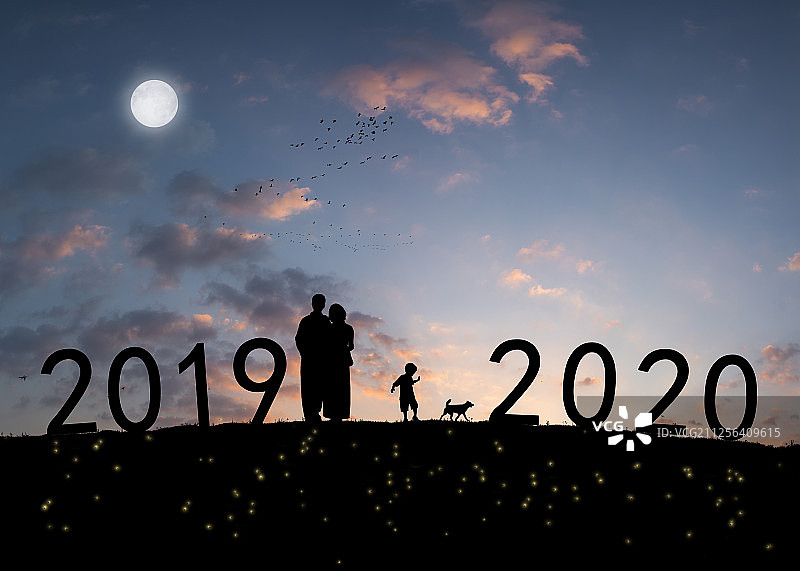 2019至2020祈福拼搏图片素材