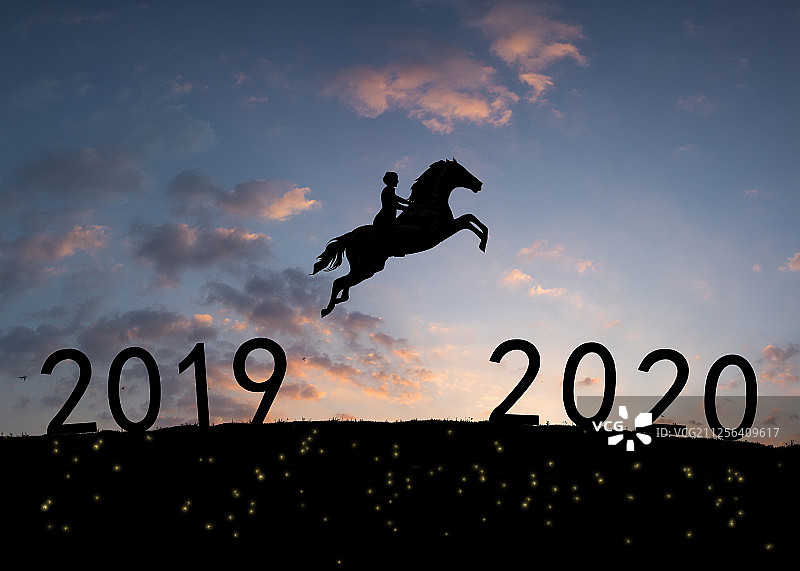 2019至2020祈福拼搏图片素材