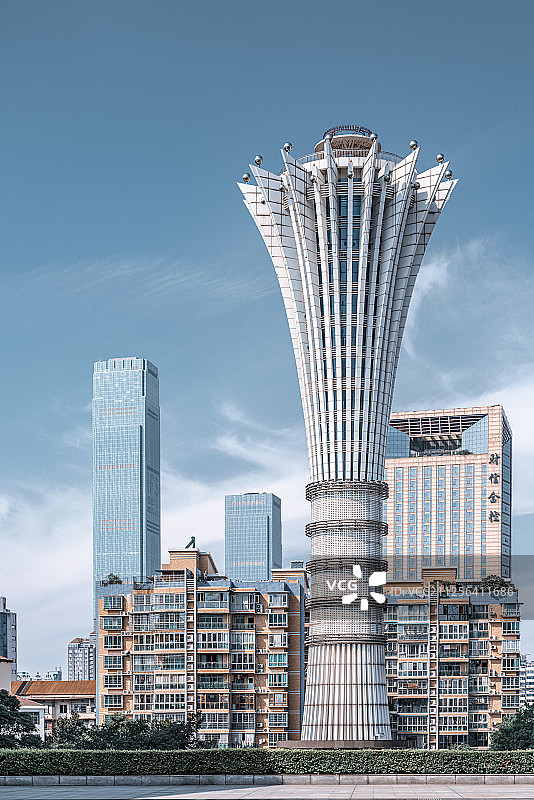 湖南长沙贺龙体育馆瞭望塔图片素材