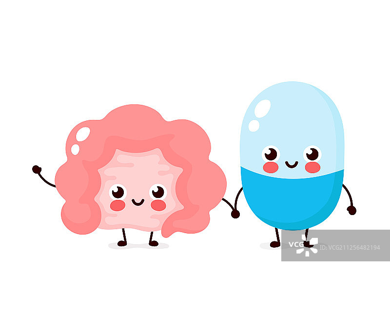 可爱又强壮的快乐药丸图片素材