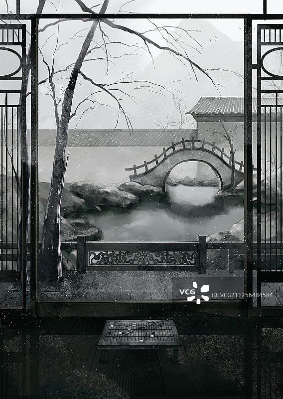 小院子系列-寒冬图片素材