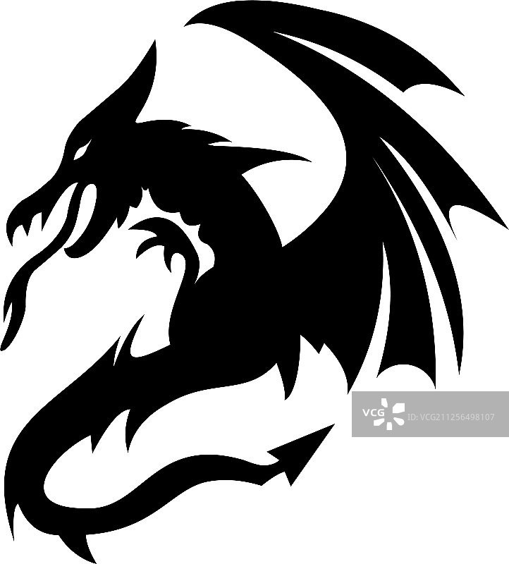 龙形动物Logo模板图片素材