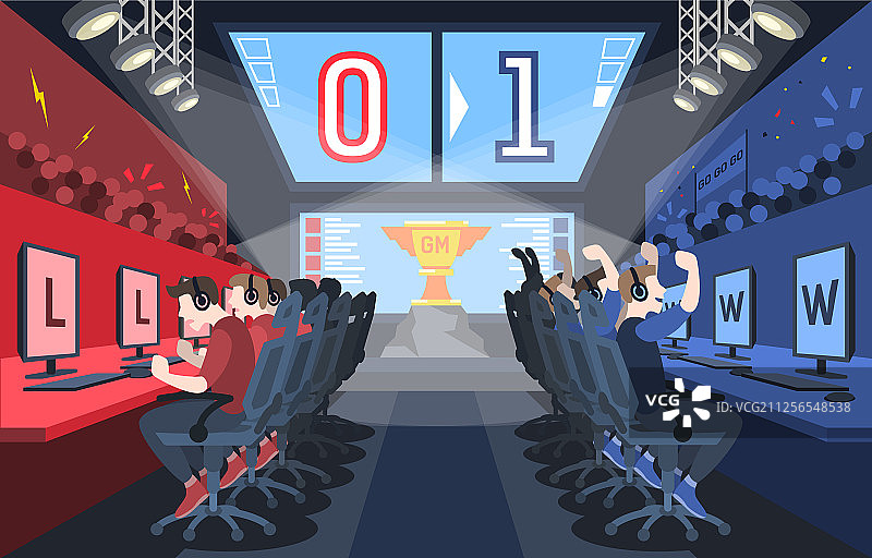 现代扁平风格的彩色设计图片素材