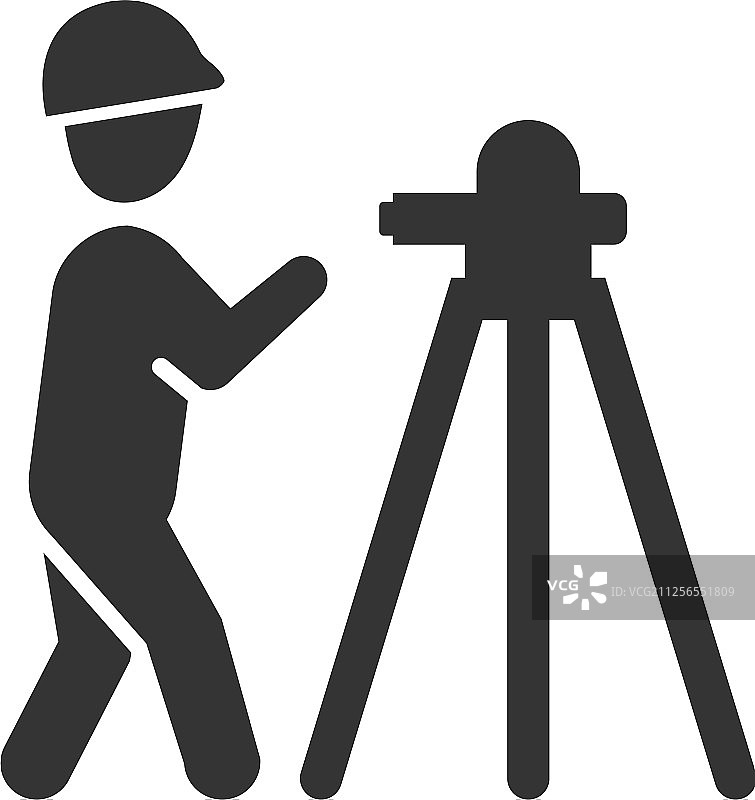 土地测量师图标图片素材