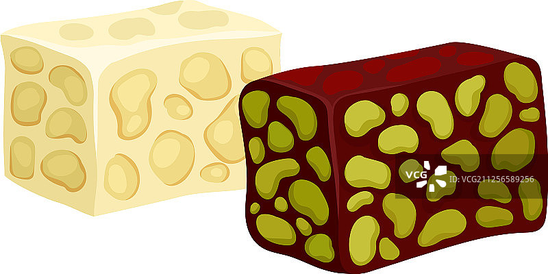 白色背景中东酥糖图片素材