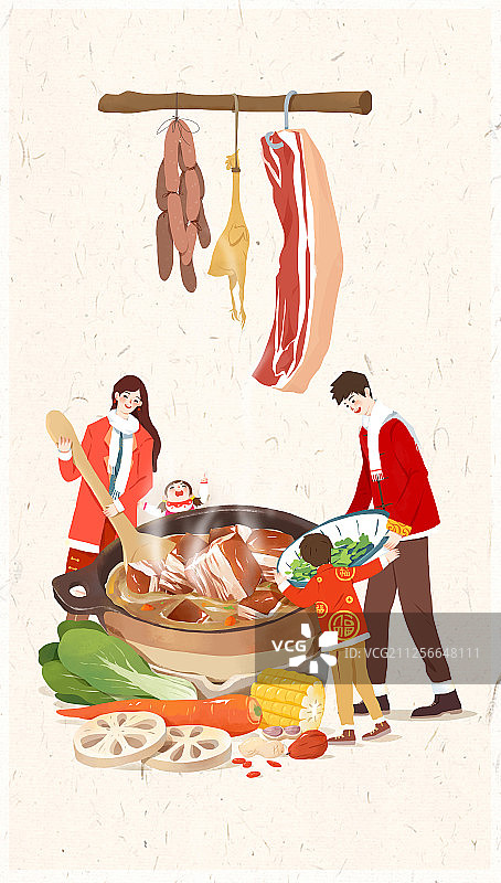 腊月二十六 炖大肉图片素材