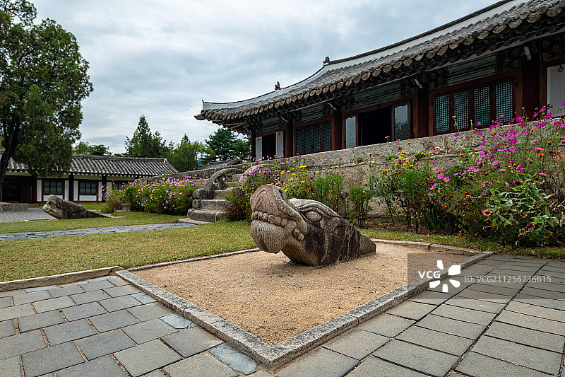 朝鲜开城高丽成均馆图片素材