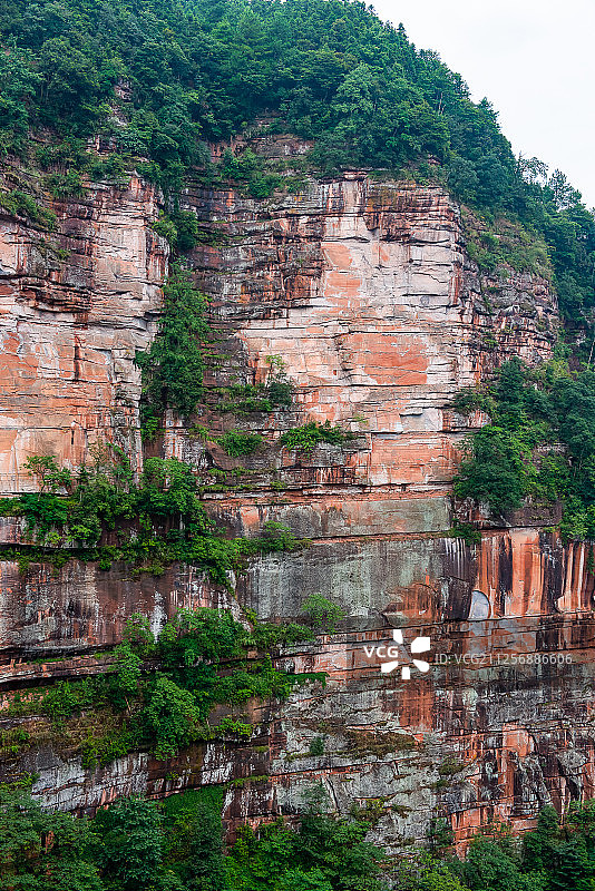 重庆江津四面山风景区土地岩地域卡斯特岩石地貌图片素材