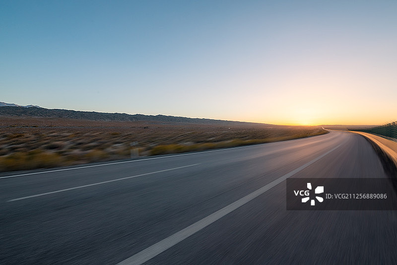 日落道路背景图片素材