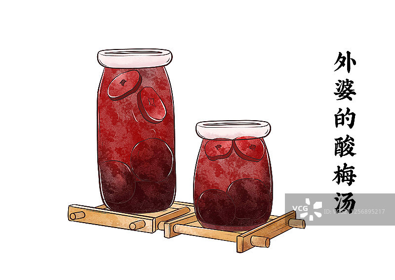 外婆的酸梅汤图片素材