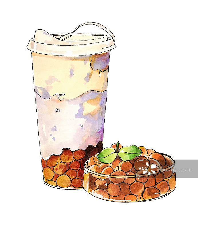 芋头珍珠奶茶 烤奶 与珍珠组合图片素材