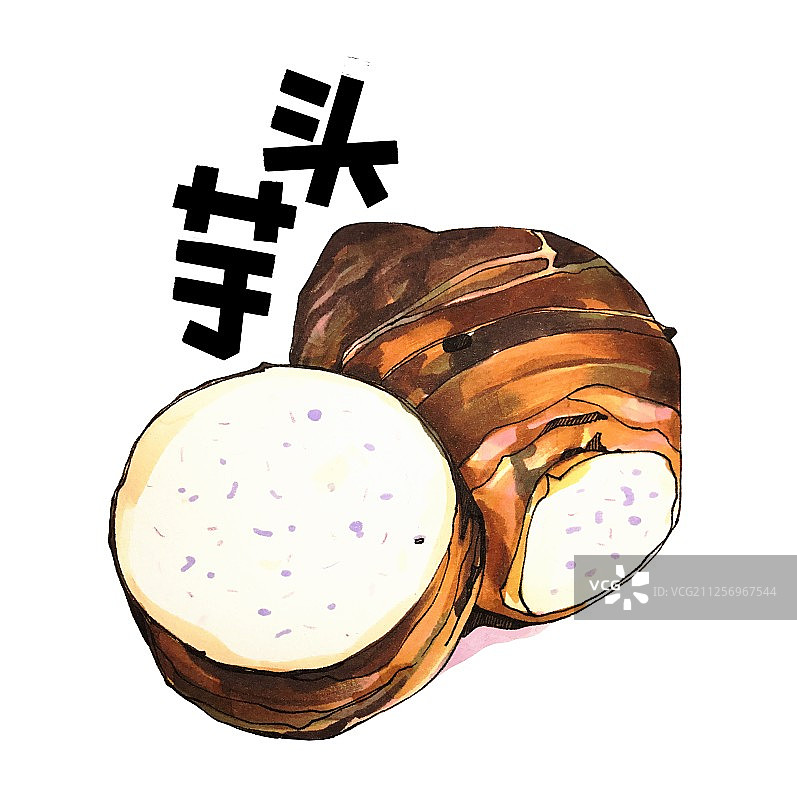 芋头组合 有字图片素材