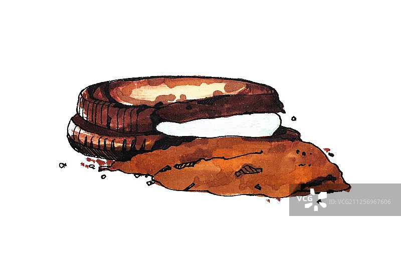 一块饼干 点心图片素材