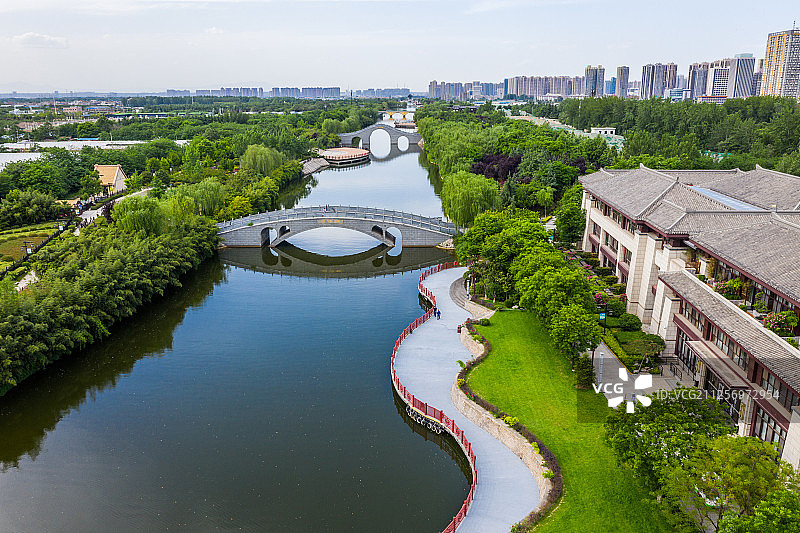 西安汉城湖景区图片素材