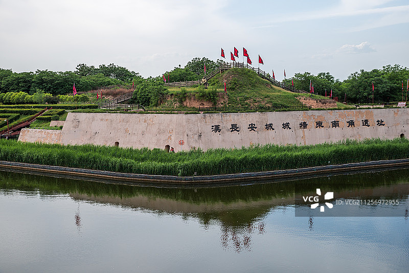 西安汉城湖景区图片素材