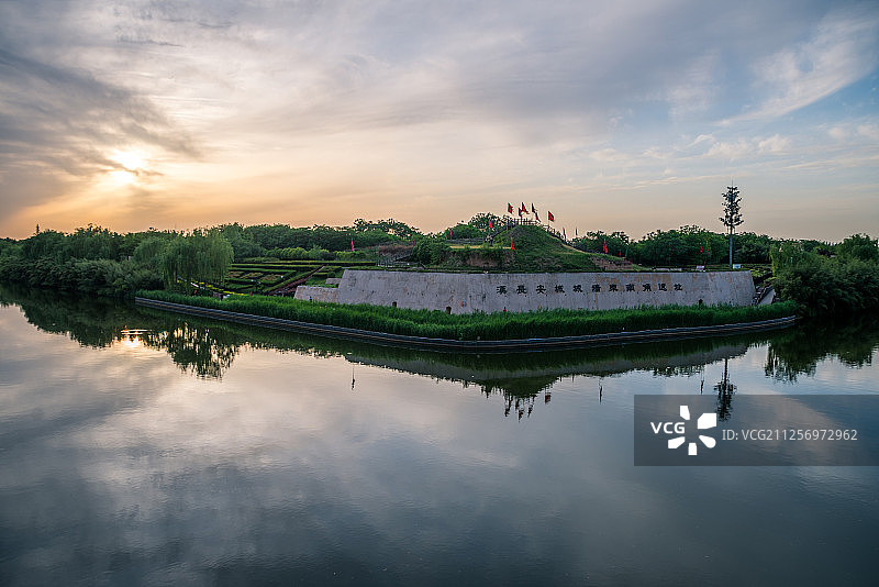 西安汉城湖景区图片素材