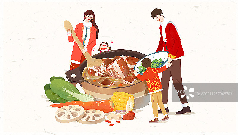 年俗腊月二十六人物图片素材