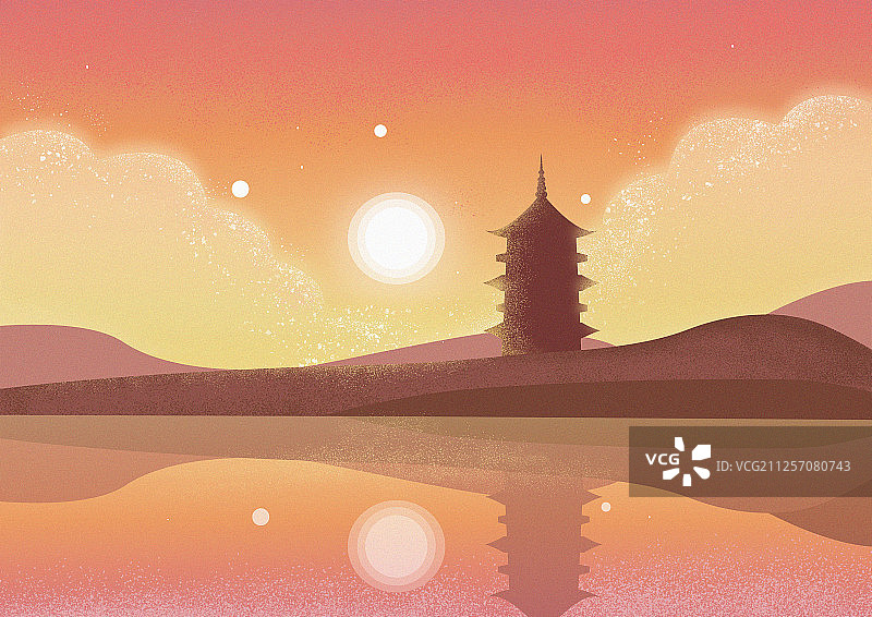 西湖十景图片素材