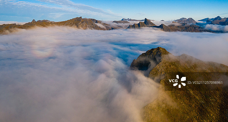 挪威风光航拍图片素材