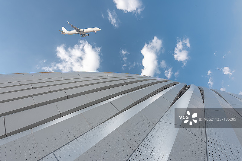 城市飞机图片素材