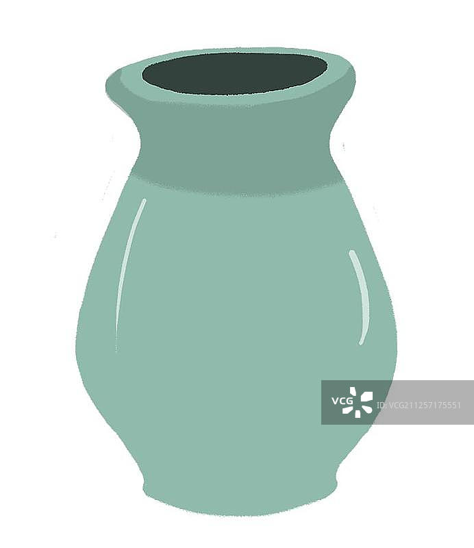 宝绿色的花瓶图片素材