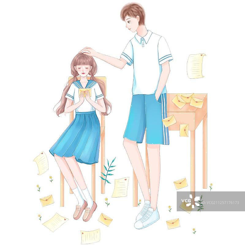 情书情侣图片素材