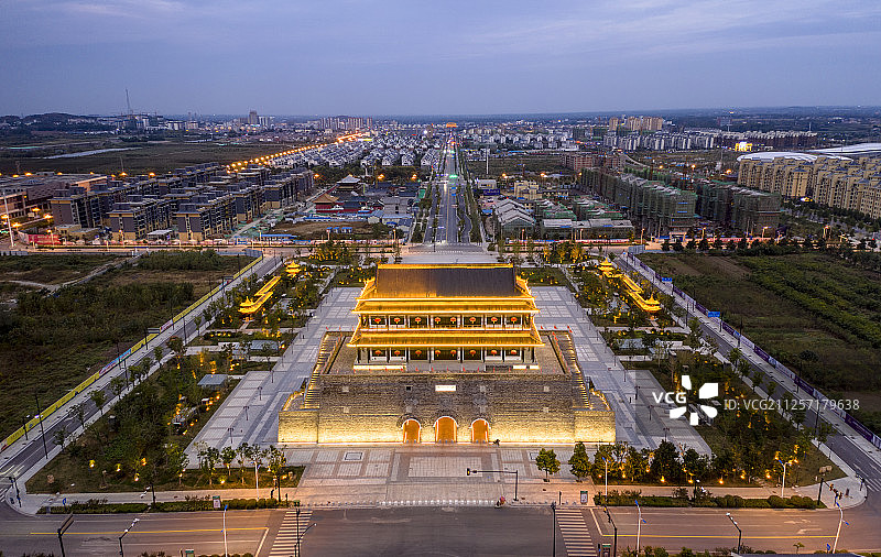 凤阳县新城区钟楼图片素材