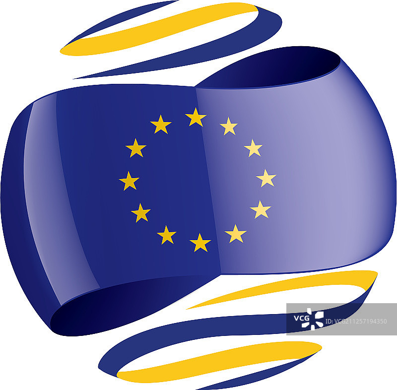 欧盟旗帜上图片素材