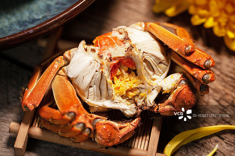 中国传统美食大闸蟹图片素材
