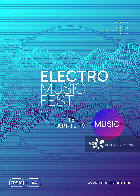 霓虹俱乐部传单电子舞曲音乐迷幻派对图片素材