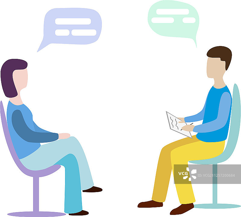 女人与心理治疗师交谈图片素材