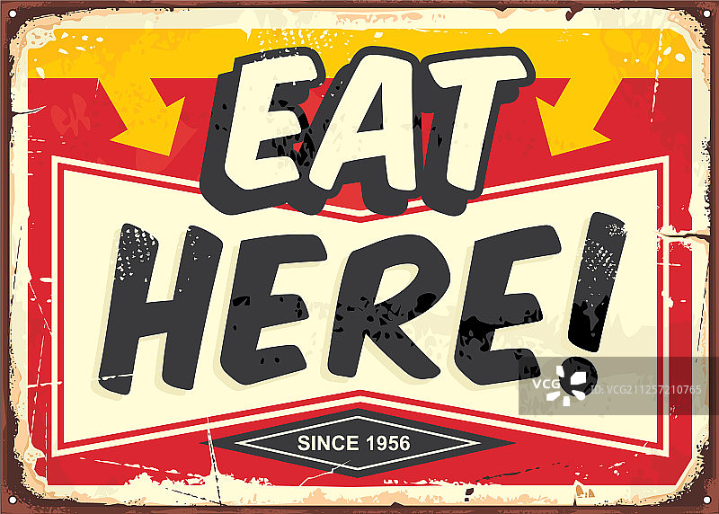 复古餐厅标牌图片素材