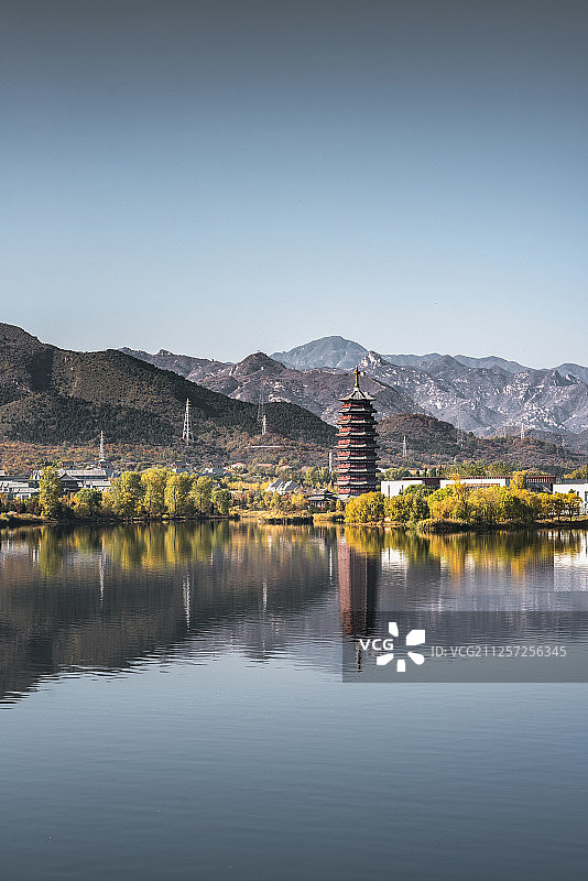 北京 怀柔雁栖湖图片素材