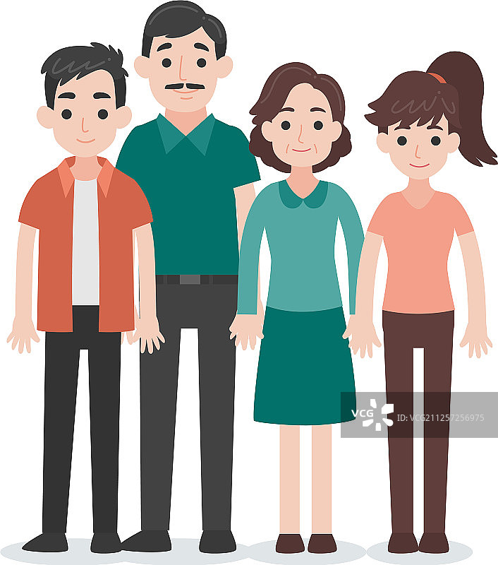 家庭人物概念合集图片素材