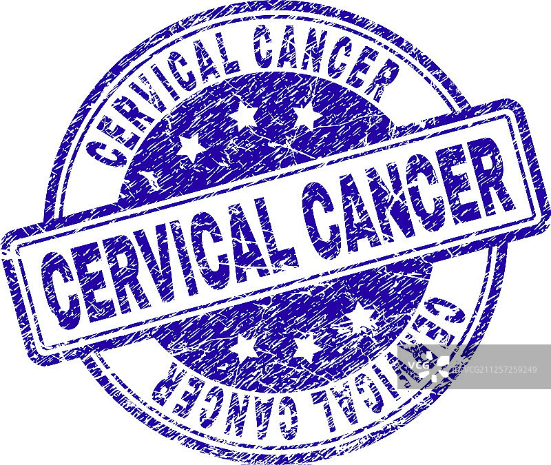 宫颈癌纹理划痕印章图片素材