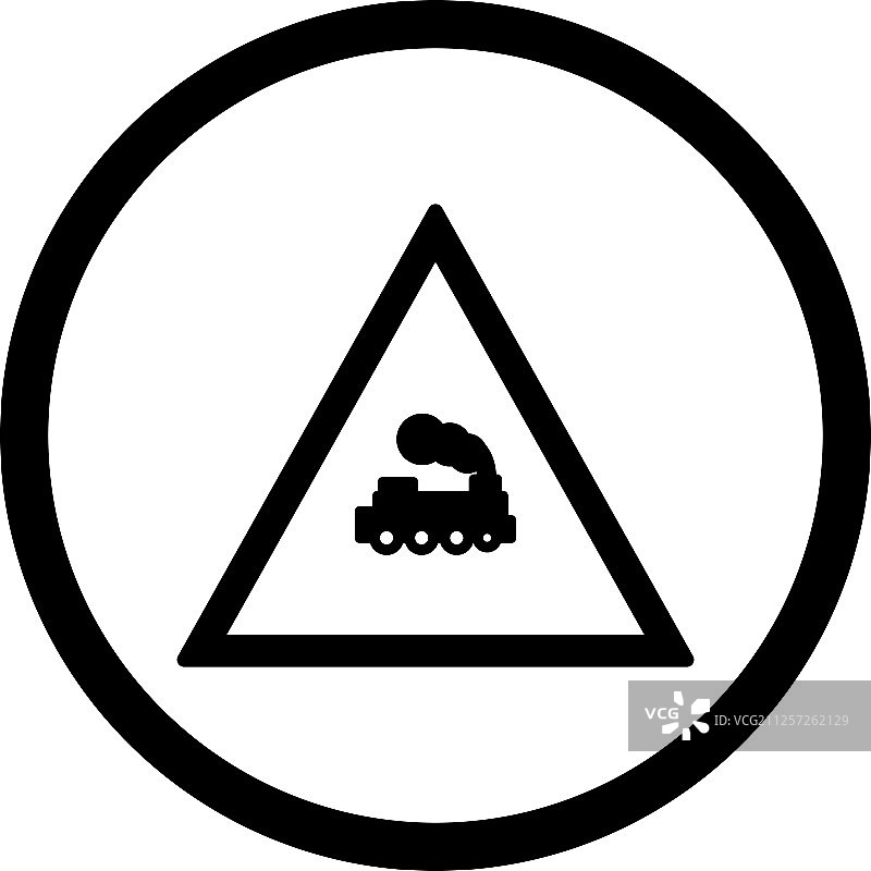 铁路道口标志图标图片素材