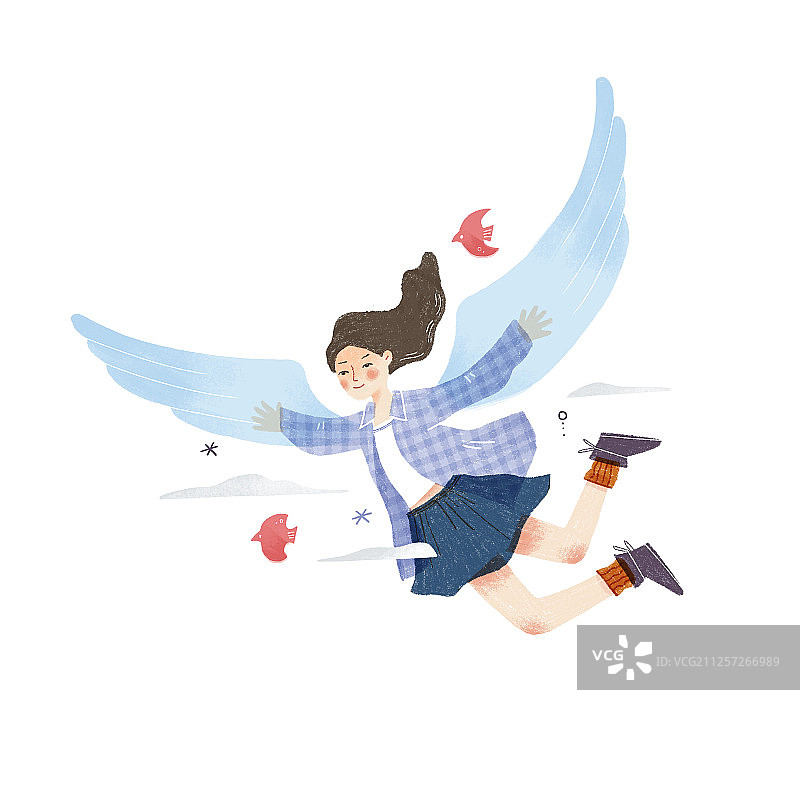 女孩子小场景图片素材