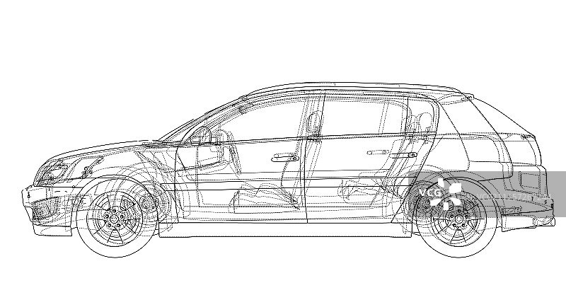 3D概念车渲染图片素材