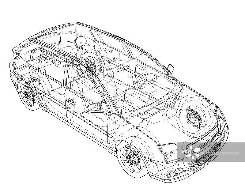 3D概念车渲染图片素材