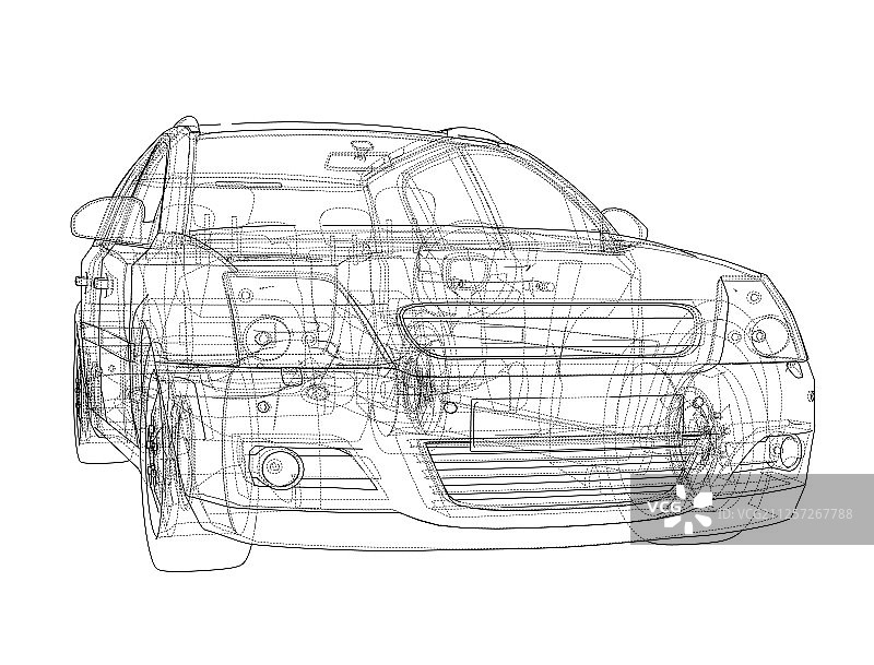 3D概念车渲染图片素材